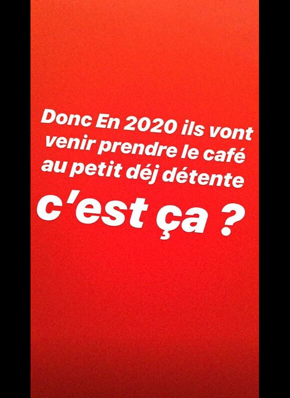 Rayane Bensetti pousse un coup de gueule sur Instagram, 3 janvier 2019