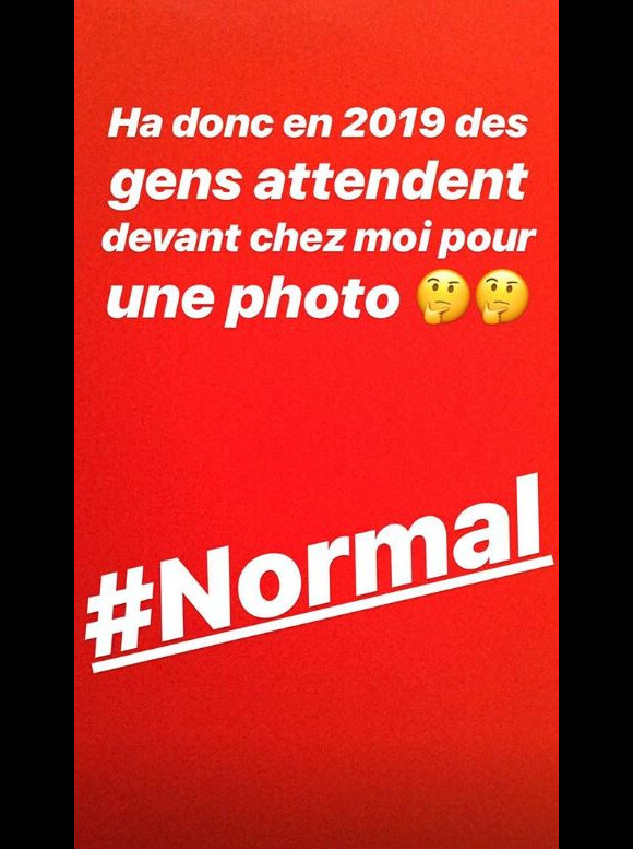 Rayane Bensetti pousse un coup de gueule sur Instagram, 3 janvier 2019