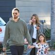 Exclusif - Scott Disick, sa fille Penelope et sa compagne Sofia Richie font du shopping à Malibu, le 3 janvier 2019.
