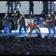 Johnny Hallyday lors de son concert à Saint-Etienne : il a ...