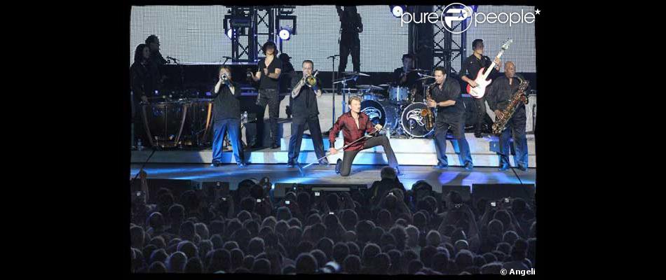 Johnny Hallyday lors de son concert à Saint-Etienne : il a ...