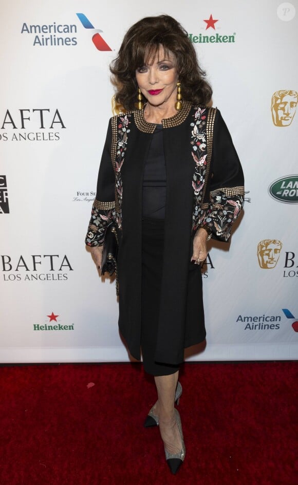 Joan Collins à la BAFTA Tea Party, Los Angeles, le 5 janvier 2019.