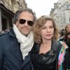 Simon Liberati et sa femme Eva Ionesco - Arrivées au défilé Haute Couture Jean Paul Gaultier Printemps-Eté 2016 à Paris, le 27 janvier 2016. © CVS-Veeren/Bestimage