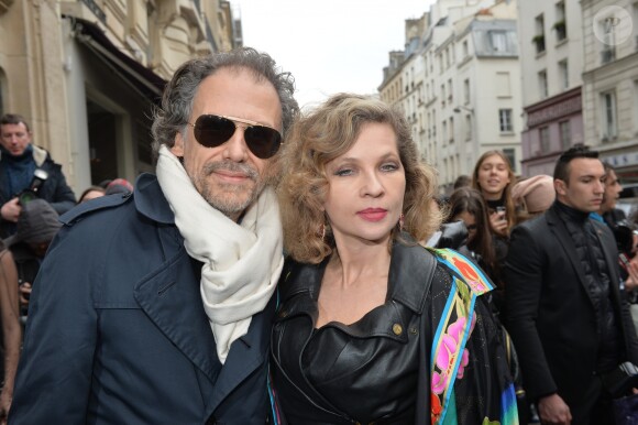Simon Liberati et sa femme Eva Ionesco - Arrivées au défilé Haute Couture Jean Paul Gaultier Printemps-Eté 2016 à Paris, le 27 janvier 2016. © CVS-Veeren/Bestimage