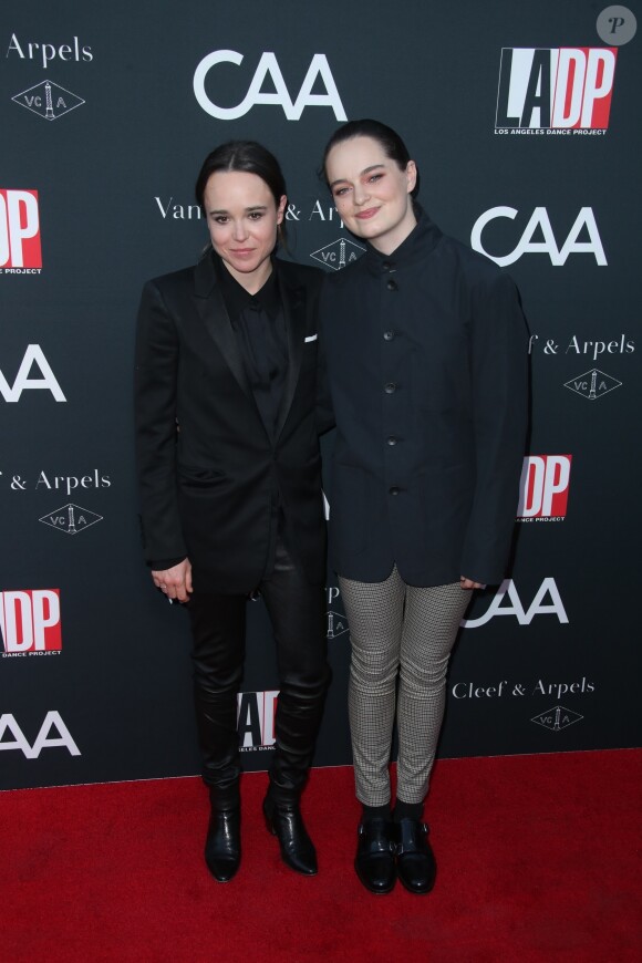 Ellen Page et Emma Portner - Les célébrités arrivent à la soirée "Dance Project Gala" à Los Angeles le 7 octobre 2017.