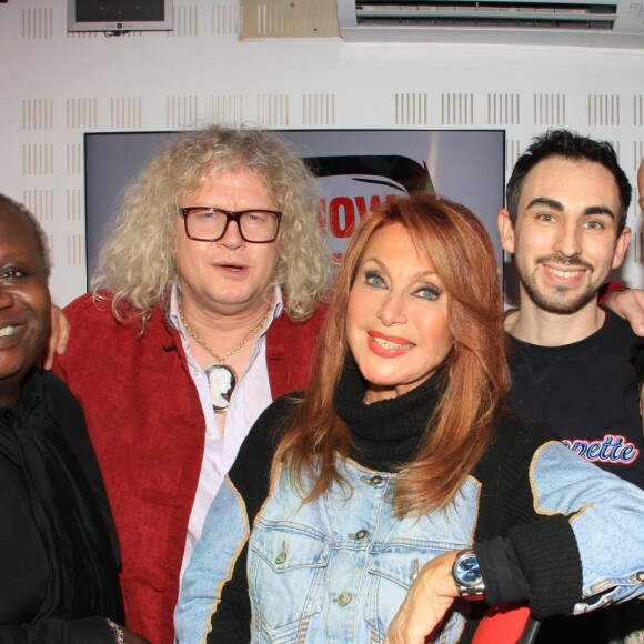 Exclusif - Magloire, Pierre-Jean Chalençon, Julie Pietri, Jordan de Luxe et guest lors de l'émission "Le Show de Luxe" sur la Radio Voltage à Paris, France, le 26 novembre 2018. © Philippe Baldini/Bestimage
