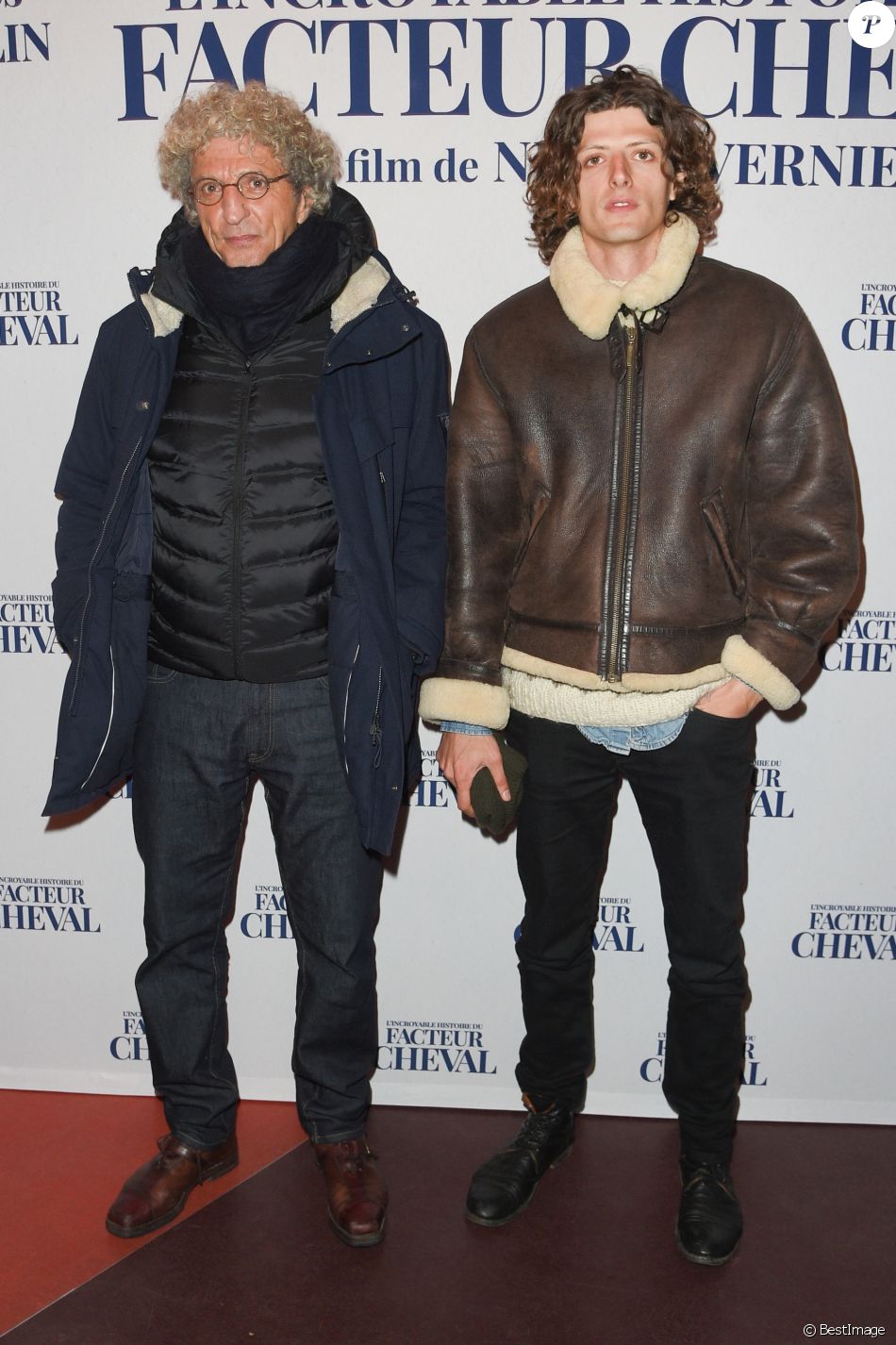 Elie Chouraqui et son fils Cesar à l'avant-première de L ...