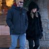 L'actrice Jennifer Aniston passe la journée du Nouvel An en compagnie de ses amis Jason Bateman et Jimmy Kimmel à Jackson Hole, Wyoming, Etats-Unis, le 1er janvier 2019.