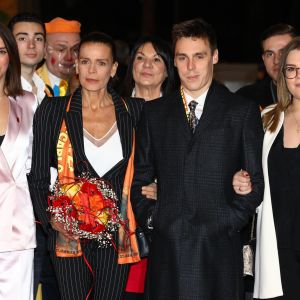 La princesse Stéphanie de Monaco, Pauline Ducruet, Louis Ducruet, Camille Gottlieb lors de la 43ème édition du festival international du cirque de Monte-Carlo le 18 janvier 2019. © Olivier Huitel