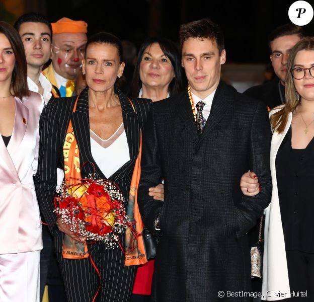 La princesse Stéphanie de Monaco, Pauline Ducruet, Louis Ducruet, Camille Gottlieb lors de la 43ème édition du festival international du cirque de Monte-Carlo le 18 janvier 2019. © Olivier Huitel
