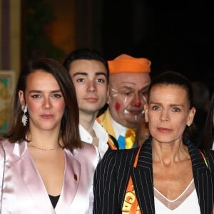 La princesse Stéphanie de Monaco et sa fille Pauline Ducruet lors de la 43ème édition du festival international du cirque de Monte-Carlo le 18 janvier 2019. © Olivier Huitel