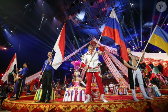 L'ouverture de la cérémonie lors de la 43ème édition du festival international du cirque de Monte-Carlo le 18 janvier 2019. © Olivier Huitel