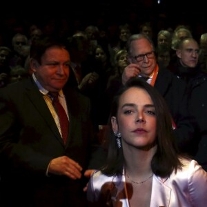 La princesse Stéphanie de Monaco, Pauline Ducruet lors de la 43ème édition du festival international du cirque de Monte-Carlo le 18 janvier 2019. © Jean-François Ottonello