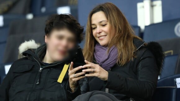 PSG-Guingamp : Sandrine Quétier et Cathy Guetta complices avec leurs fils
