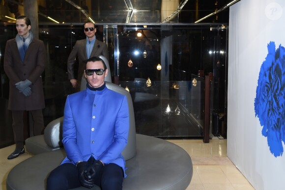 Présentation de la collection "Smalto" lors de la fashion week à la boutique de la rue François 1er à Paris, le 18 janvier 2019. © Giancarlo Gorassini/Bestimage