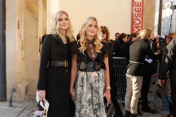 Chiara Ferragni et sa soeur Valentina - Arrivées au défilé de mode Haute-Couture printemps-été 2019 "Christian Dior" à Paris. Le 21 janvier 2019 © Veeren-CVS / Bestimage