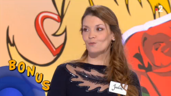 Julien ("12 Coups de midi") dans "Les Z'amours" avec son épouse Julie. Le 22 janvier 2019.