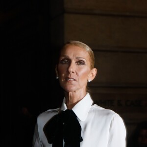 Celine Dion à l'extérieur du défilé de mode Haute-Couture printemps-été 2019 "Giorgio Armani Prive Haute Couture" à Paris. Le 22 janvier 2019 © CVS-Veeren / Bestimage