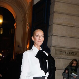 Celine Dion à l'extérieur du défilé de mode Haute-Couture printemps-été 2019 "Giorgio Armani Prive Haute Couture" à Paris. Le 22 janvier 2019 © CVS-Veeren / Bestimage