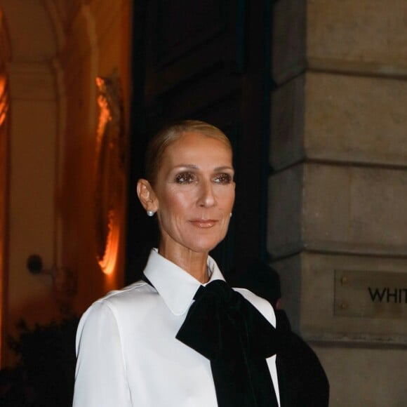 Celine Dion à l'extérieur du défilé de mode Haute-Couture printemps-été 2019 "Giorgio Armani Prive Haute Couture" à Paris. Le 22 janvier 2019 © CVS-Veeren / Bestimage