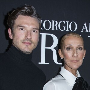 Celine Dion et son ami Pepe Munoz en backstage du défilé de mode Haute-Couture printemps-été 2019 "Giorgio Armani Prive Haute Couture" à Paris le 22 janvier 2019. © Olivier Borde / Bestimage