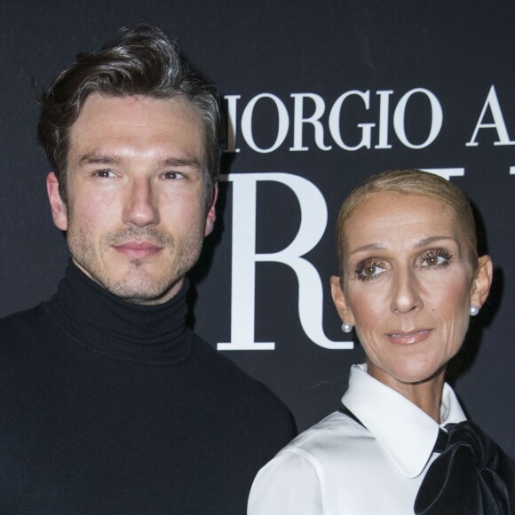 Celine Dion et son ami Pepe Munoz en backstage du défilé de mode Haute-Couture printemps-été 2019 "Giorgio Armani Prive Haute Couture" à Paris le 22 janvier 2019. © Olivier Borde / Bestimage
