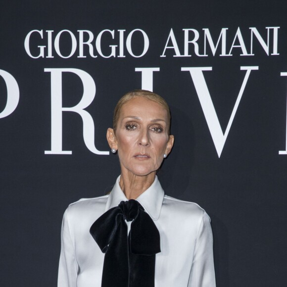 Celine Dion au photocall du défilé de mode Haute-Couture printemps-été 2019 "Giorgio Armani Prive Haute Couture" à Paris. Le 22 janvier 2019 © Olivier Borde / Bestimage
