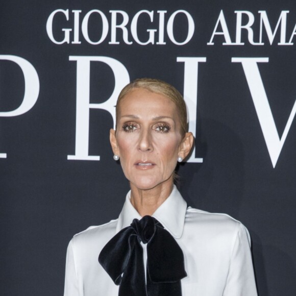 Celine Dion au photocall du défilé de mode Haute-Couture printemps-été 2019 "Giorgio Armani Prive Haute Couture" à Paris. Le 22 janvier 2019 © Olivier Borde / Bestimage