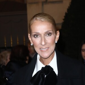 Celine Dion, avec Pepe Munoz, quitte son hôtel à Paris pour se rendre au défilé de mode Haute-Couture printemps-été 2019 "Giorgio Armani" le 22 janvier 2019 © Cyril Moreau / Bestimage