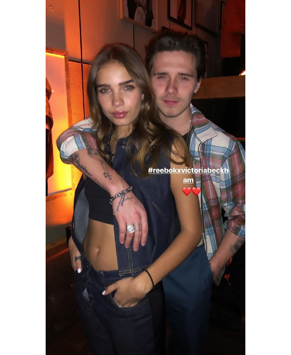 Brooklyn Beckham et sa copine Hana Cross sur Instagram, le 22 janvier 2019.