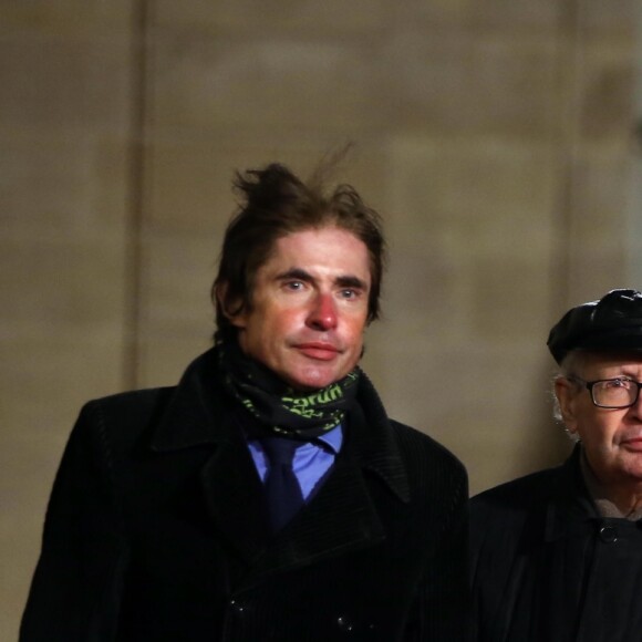 Arno Klasfeld et ses parents Serge et Beate Klarsfeld - Le président de la République française reçoit pour le dîner officiel en l'honneur du président de l'État d'Israël et sa femme la Première Dame au Palais de l'Elysée à Paris, France, le 23 janvier 2019. © Dominique Jacovides/Bestimage  French President receives for the official dinner in honor of the Israel President and his wife the First Lady at the Elysee Palace in Paris, France, on January 23, 2019.23/01/2019 - Paris