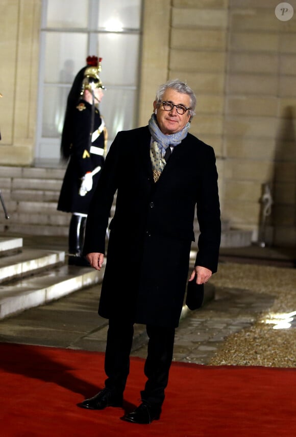 Michel Boujenah - Dîner officiel en l'honneur du président israélien et sa femme au palais de l'Elysée à Paris, le 23 janvier 2019. © Dominique Jacovides/Bestimage