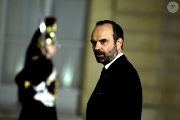 Edouard Philippe, Premier ministre - Dîner officiel en l'honneur du président israélien et sa femme au palais de l'Elysée à Paris, le 23 janvier 2019. © Dominique Jacovides/Bestimage