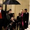 Brigitte Macron raccompagne la première dame isréalienne Nechama Rivlin sur le perron du palais de l'Elysée à Paris, le 23 janvier 2019. © Dominique Jacovides/Bestimage