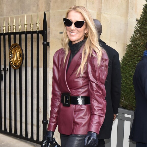 Céline Dion et Pepe Munoz sont de retour à l'hôtel, Le Crillon, à Paris, après leur visite chez Givenchy. Le 24 janvier 2019