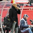 Thierry Henry, l'entraîneur de l'ASM, durant la rencontre de football de la Ligue 1 Conforama Monaco contre Nice au Stade Louis II à Monaco, le 16 janvier 2019. Le derby de la Côte d'Azur s'est terminé sur un match nul, un but partout. © Bruno bebert/Bestimage