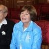Exclusif - Mariage civil de l'actrice Macha Méril, 74 ans et du musicien Michel Legrand, 82 ans, célébré en la mairie de Monaco, le 16 septembre 2014.