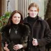 Victoria Adams et David Beckham annonçent leur fiançailles à Londres, le 21 janvier 1998.