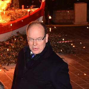 Le prince Albert II et la princesse Charlene de Monaco, avec leur fils le prince héréditaire Jacques, ont participé aux célébrations de Sainte Dévote dans la soirée du samedi 26 janvier 2019. © Bruno Bebert/Bestimage