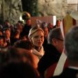 La princesse Charlene de Monaco lors des célébrations de Sainte Dévote dans la soirée du samedi 26 janvier 2019. ©Claudia Albuquerque/Bestimage