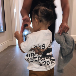 La fille de Kylie Jenner et Travis Scott, Stormi Webster. Janvier 2019.