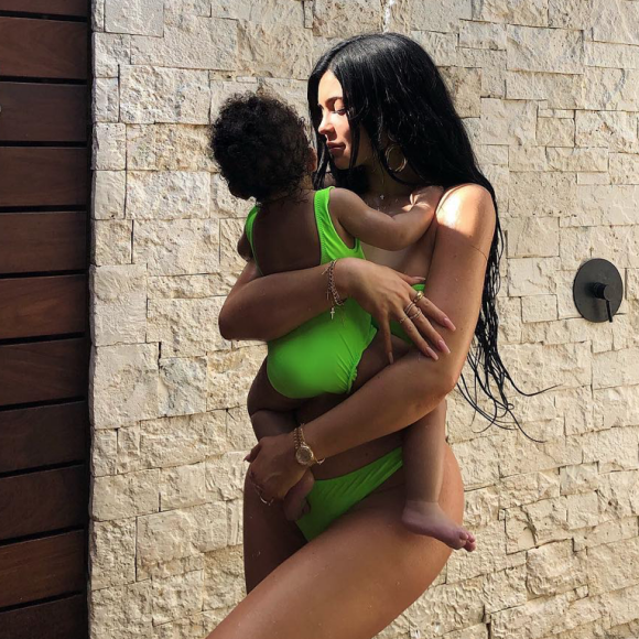 Kylie Jenner et sa fille Stormi. Janvier 2019.