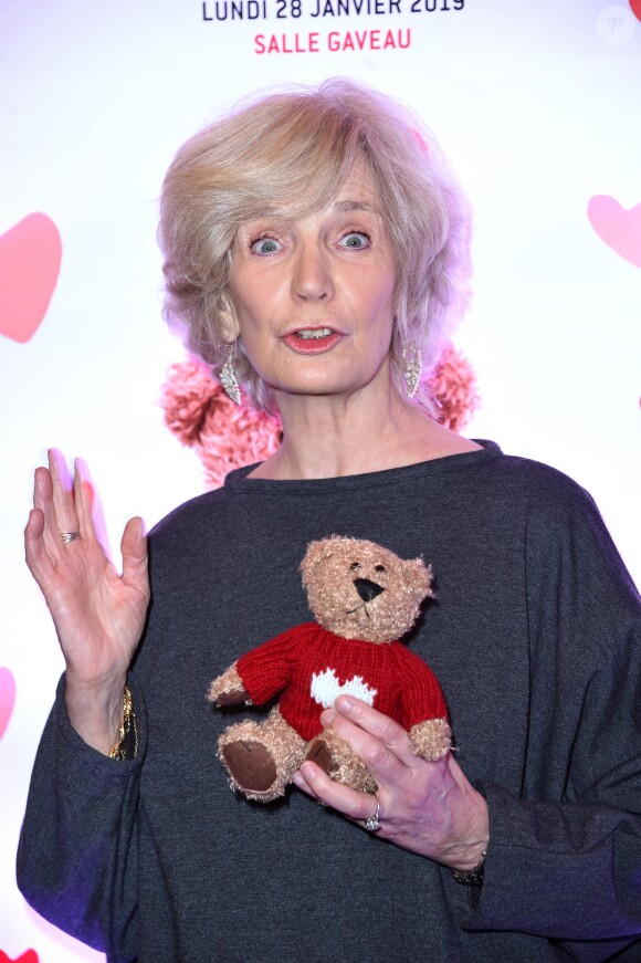 Marie-Christine Adam au photocall du Gala du Coeur au profit de l'association Mécénat Chirurgie Cardiaque dans la salle Gaveau de Paris, France, le 28 janvier 2019. Une soirée musicale exceptionnelle avec la participation de la Soprano Nathalie Manfrino. © Giancarlo Gorassini/Bestimage