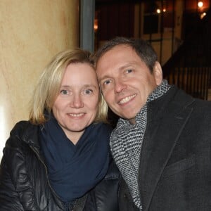 Thomas Hugues et sa femme Isabelle Roche - People à la générale du woman show "Vive Demain !" de Michèle Bernier au théâtre des Variétés à Paris le 28 janvier 2019. © Coadic Guirec/Bestimage