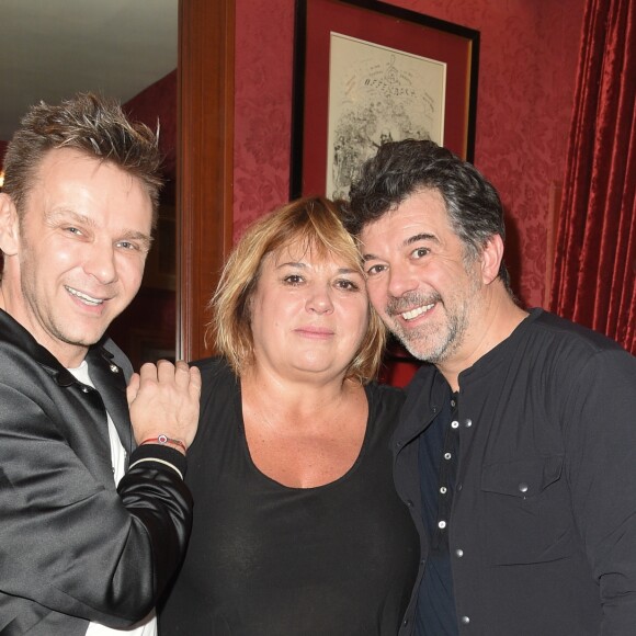 Jean-Philippe Janssenss, Michèle Bernier et Stephane Plaza - People à la générale du woman show "Vive Demain !" de Michèle Bernier au théâtre des Variétés à Paris le 28 janvier 2019. © Coadic Guirec/Bestimage