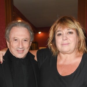 Michel Drucker et Michèle Bernier - People à la générale du woman show "Vive Demain !" de Michèle Bernier au théâtre des Variétés à Paris le 28 janvier 2019. © Coadic Guirec/Bestimage