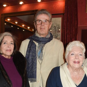 Françoise Fabian, Dominique Desseigne, Line Renaud et Alexandra Cardinale - People à la générale du woman show "Vive Demain !" de Michèle Bernier au théâtre des Variétés à Paris le 28 janvier 2019. © Coadic Guirec/Bestimage