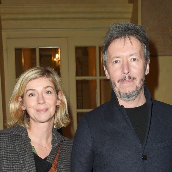 Jean-Luc Lemoine et sa compagne Adeline - People à la générale du woman show "Vive Demain !" de Michèle Bernier au théâtre des Variétés à Paris le 28 janvier 2019. © Coadic Guirec/Bestimage