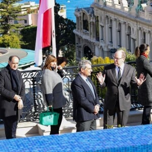 Le prince Albert II de Monaco et la princesse Stéphanie inaugurent suite "Rainier III" de l'Hôtel de Paris à Monaco le 29 janvier 2019. @ Jean-Charles Vinaj / Pool Monaco / Bestimage