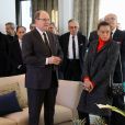 Le prince Albert II de Monaco et la princesse Stéphanie inaugurent suite "Rainier III" de l'Hôtel de Paris à Monaco le 29 janvier 2019. @ Jean-Charles Vinaj / Pool Monaco / Bestimage